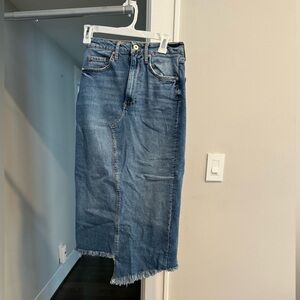 Anthropologie - Pilcro Asymmetrical Denim Skirt - Size 4 - NWOT